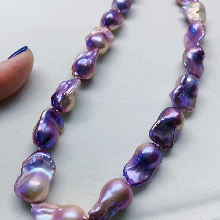 银S925镶嵌耳饰淡水珍珠肖