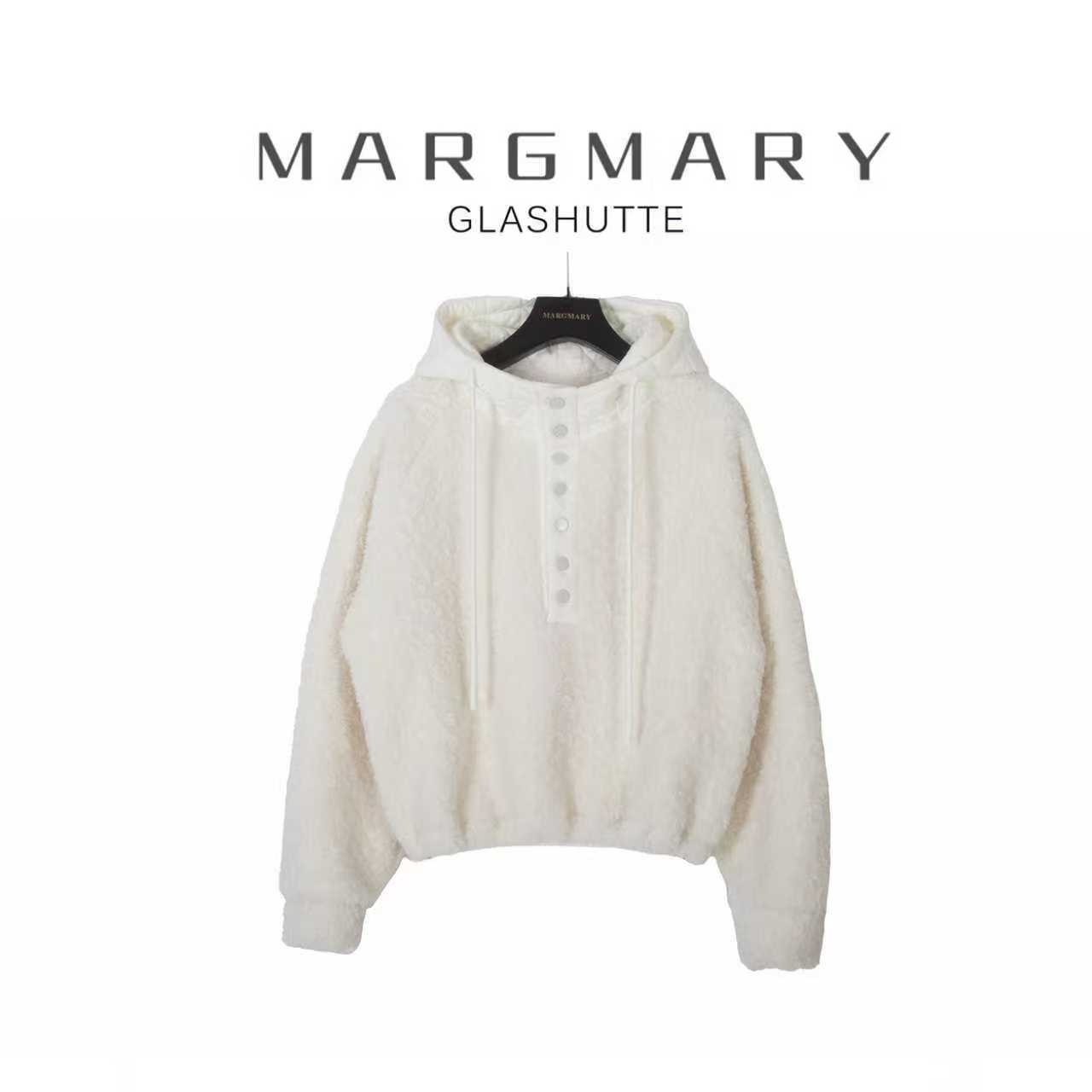 2025冬季设计师新款休闲时尚舒适显瘦颗粒绒单排扣连帽卫衣