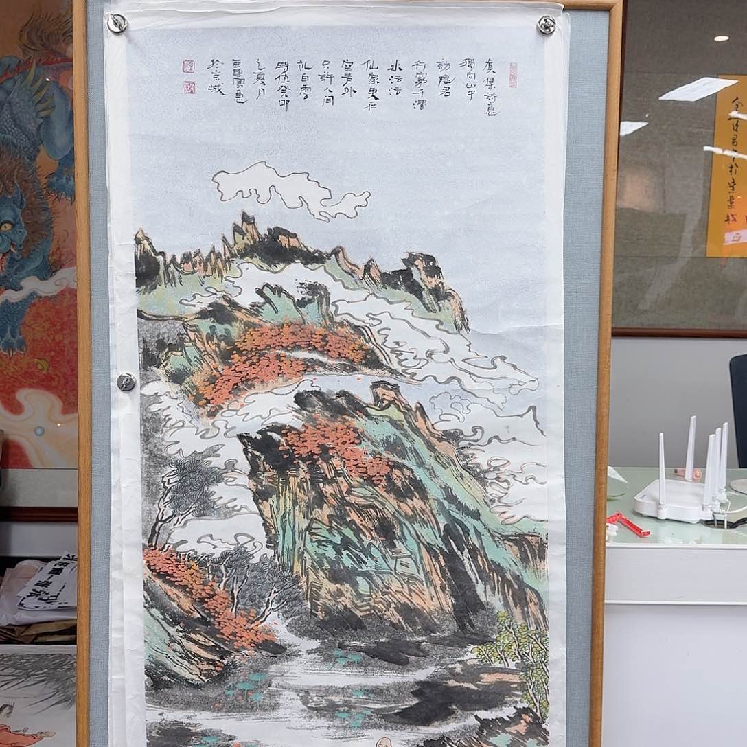 国画多次参加国内外大型