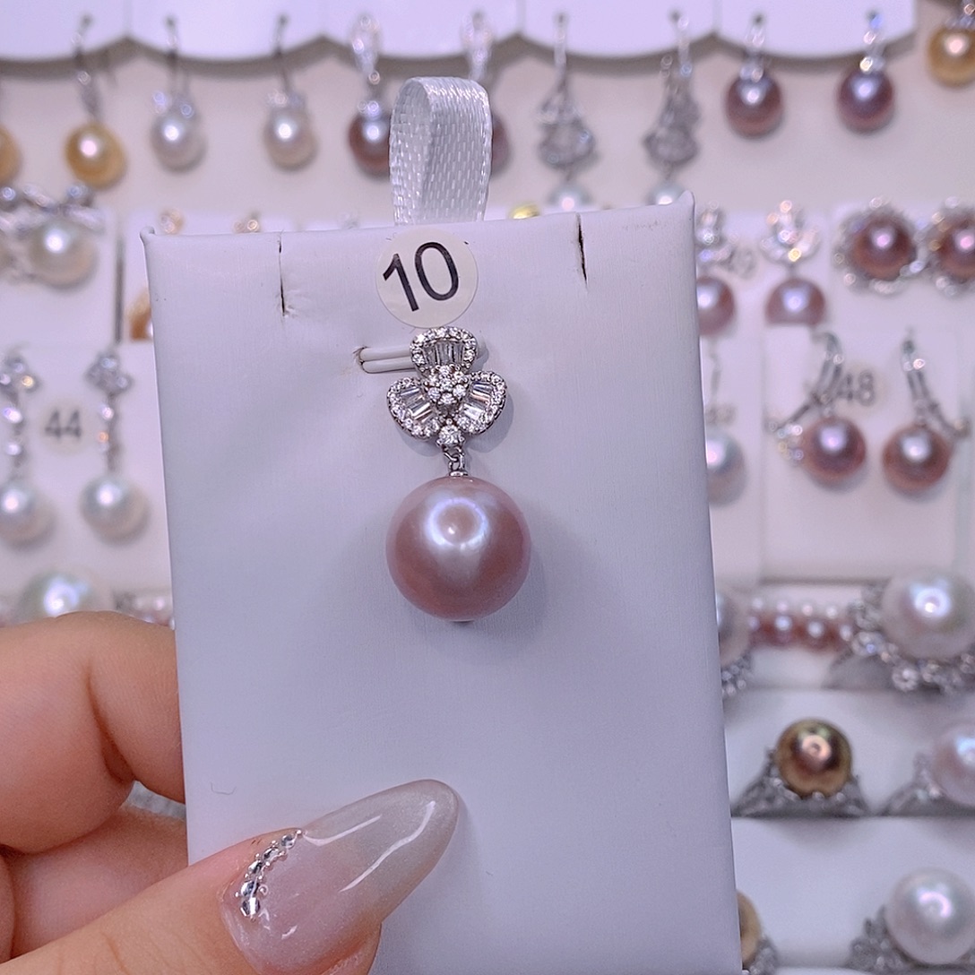 淡水珍珠颈饰银S925镶嵌