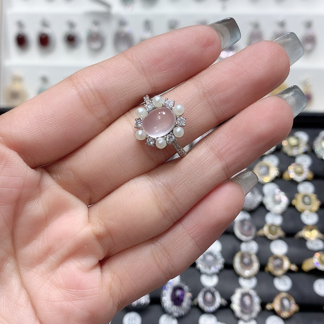 紫晶戒指银S925镶嵌彤**咪
