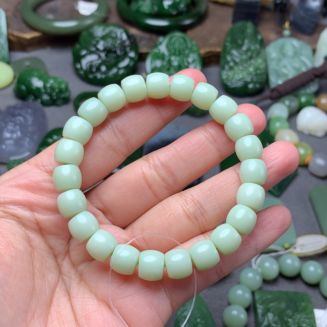 和田玉手链未镶嵌我***星