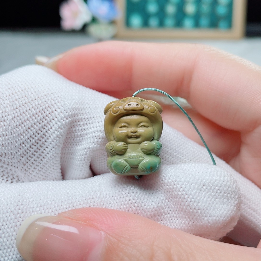 未镶嵌绿松石珠宝奇石