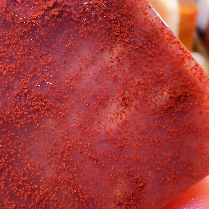 淄***季寿山石印石水冻朱砂大