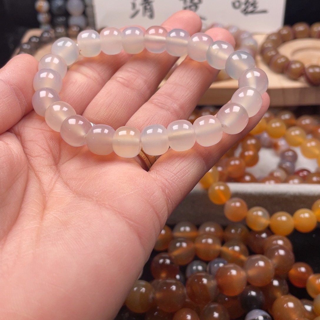 玛瑙/玉髓未镶嵌手链