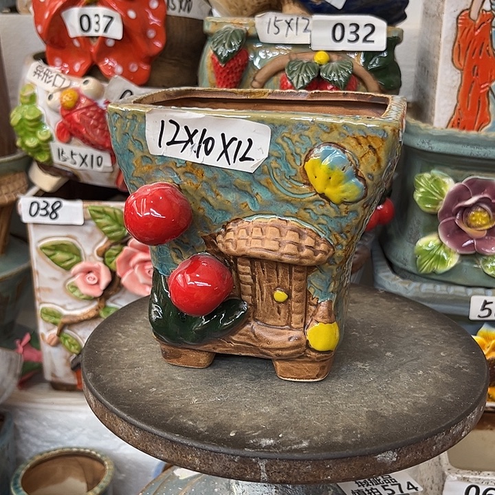 粗陶材质多肉花盆