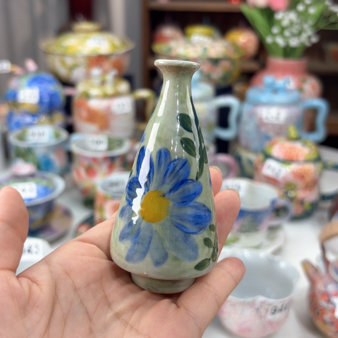 景德镇手绘高温釉下彩陶瓷茶具
