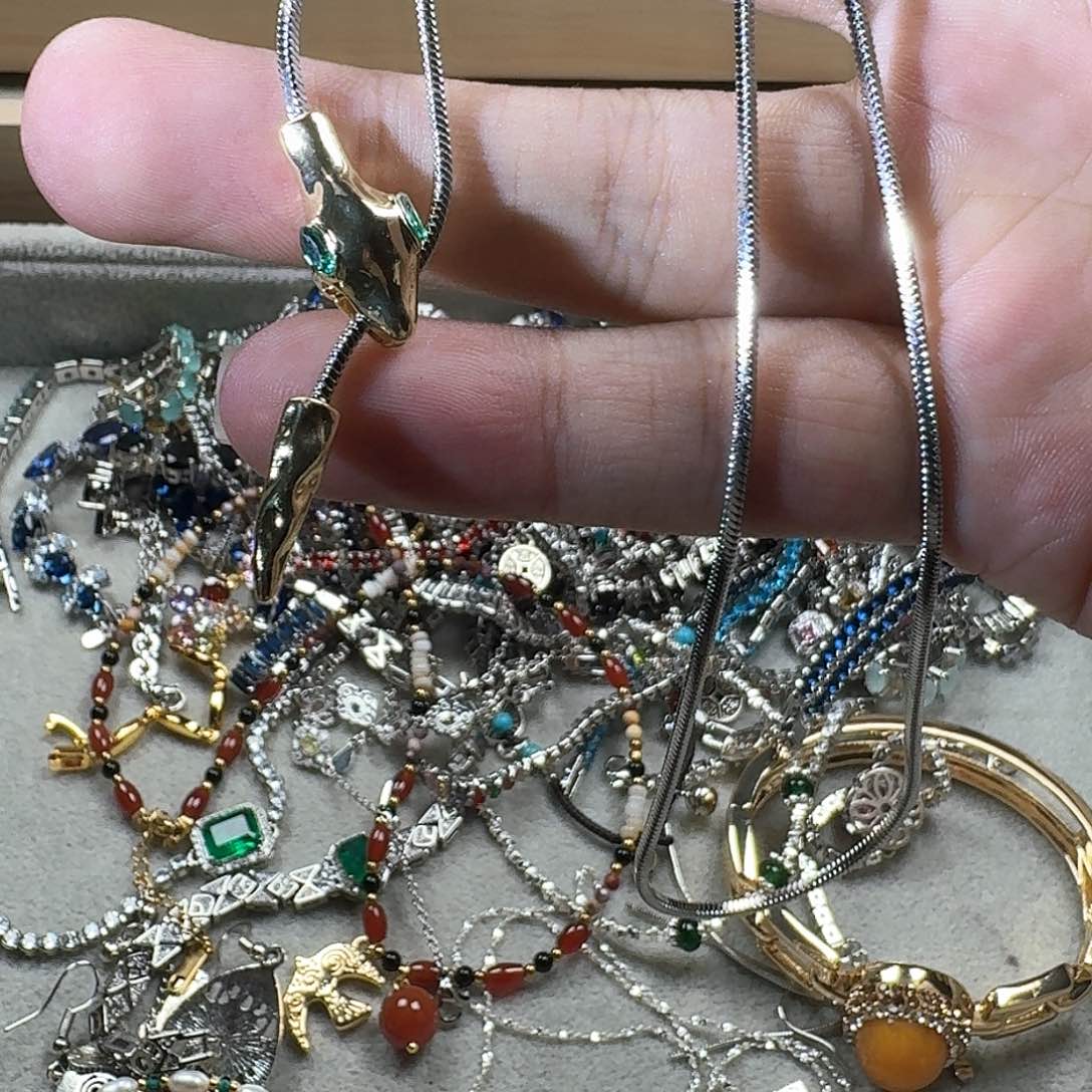 芙蓉石戒指银S925镶嵌