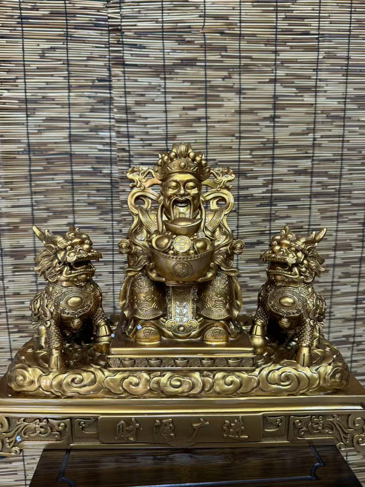 财源广进财神爷摆件名额 卡(绯 现 货）到 货 为 卡 片