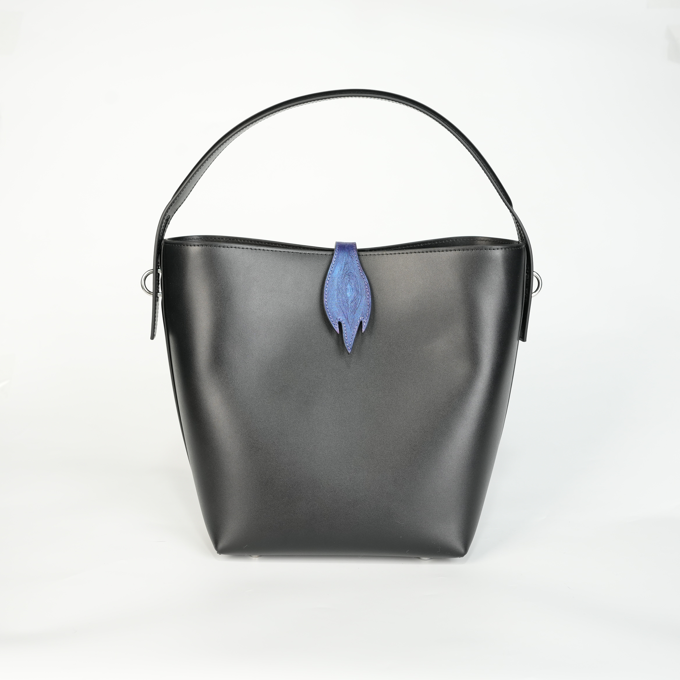 匠人乔皮具【凤翎水桶包】通勤轻奢气质经典大容量高级感斜挎包