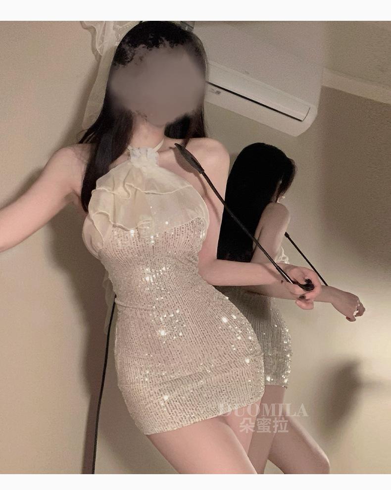 唯美风小胸睡衣女蕾丝显瘦辣妹纯欲甜美