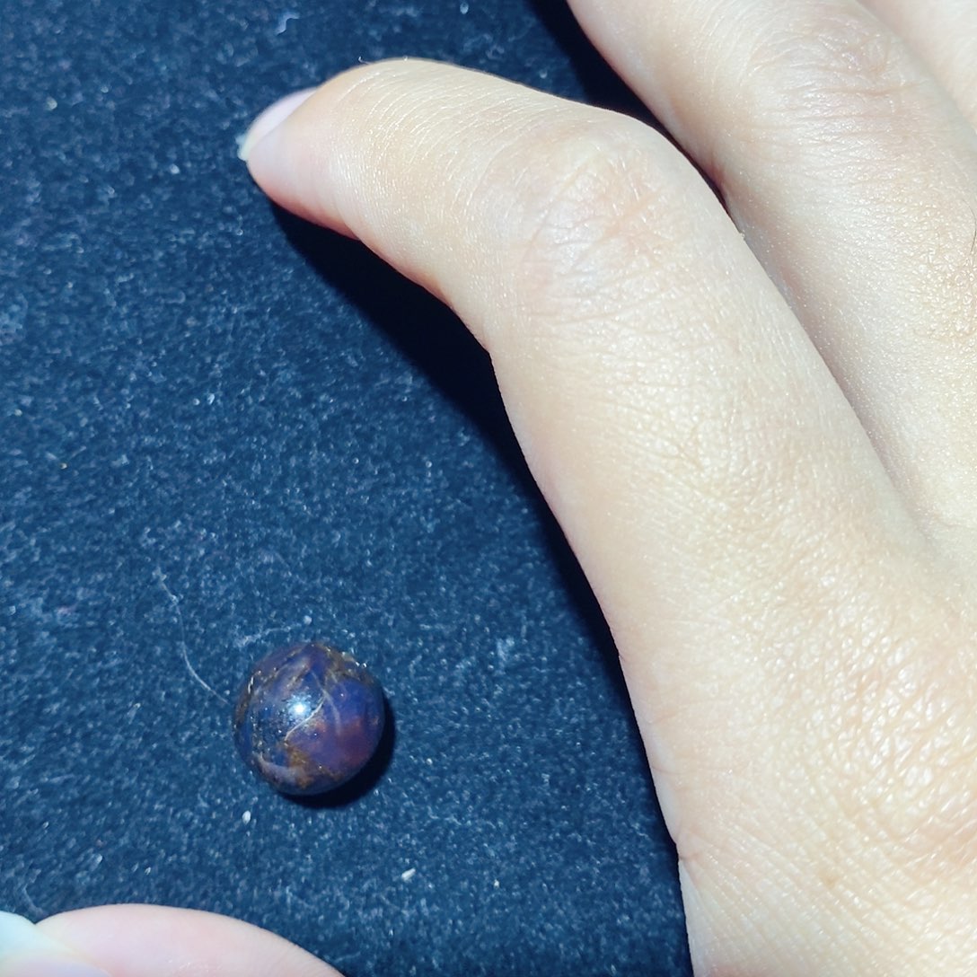 小***手琥珀未镶嵌珠宝奇石12MM