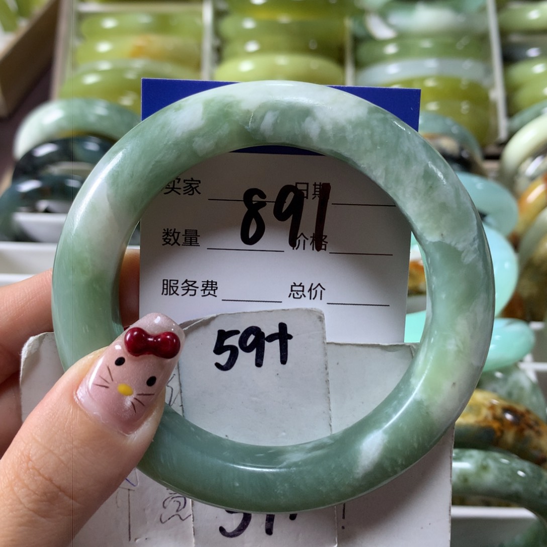 蛇纹石玉手镯未镶嵌891