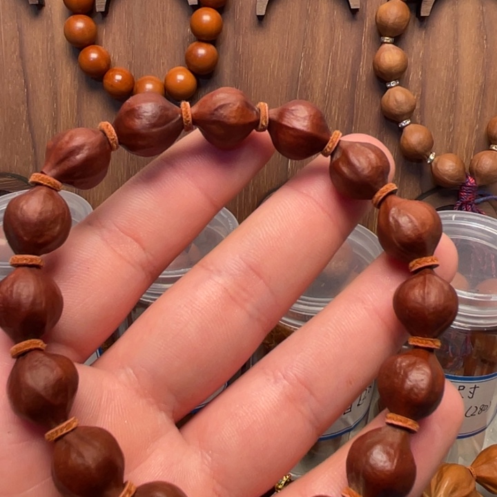 我***海手串/手链橄榄核1.3梅林紫皮