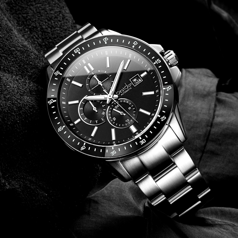 Bestdon邦顿瑞士认证水鬼多功能机械表男士手表防水国表7180