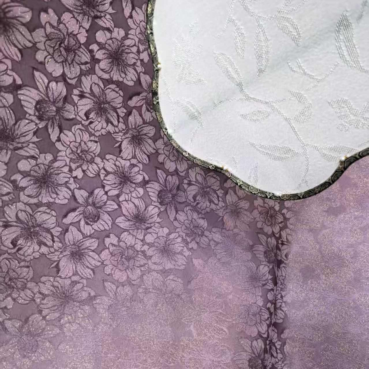 0.1米织辉正绢140门幅栀子花