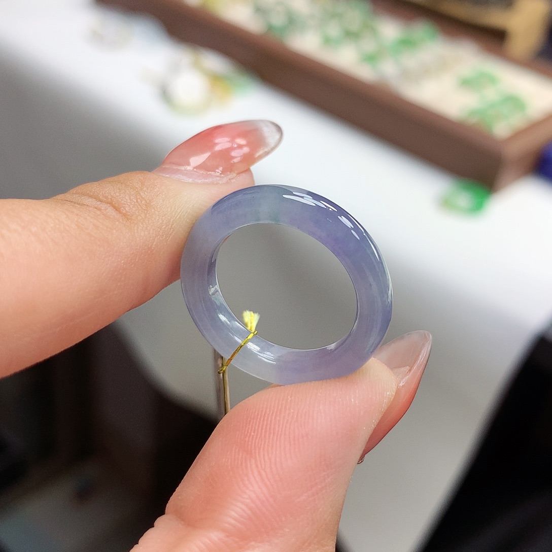 翡翠戒指未镶嵌雨14号