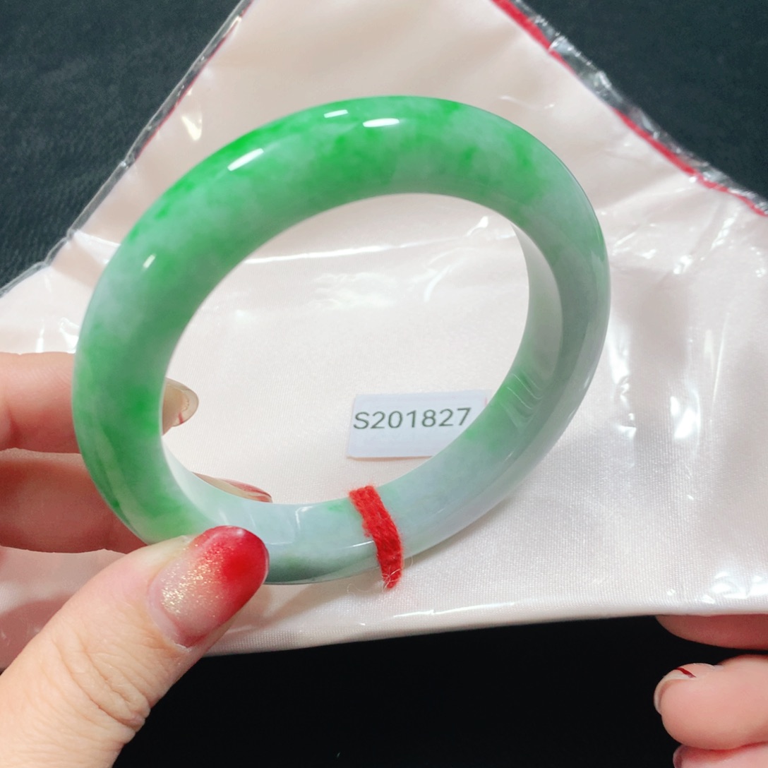 翡翠未镶嵌手镯S201827-03