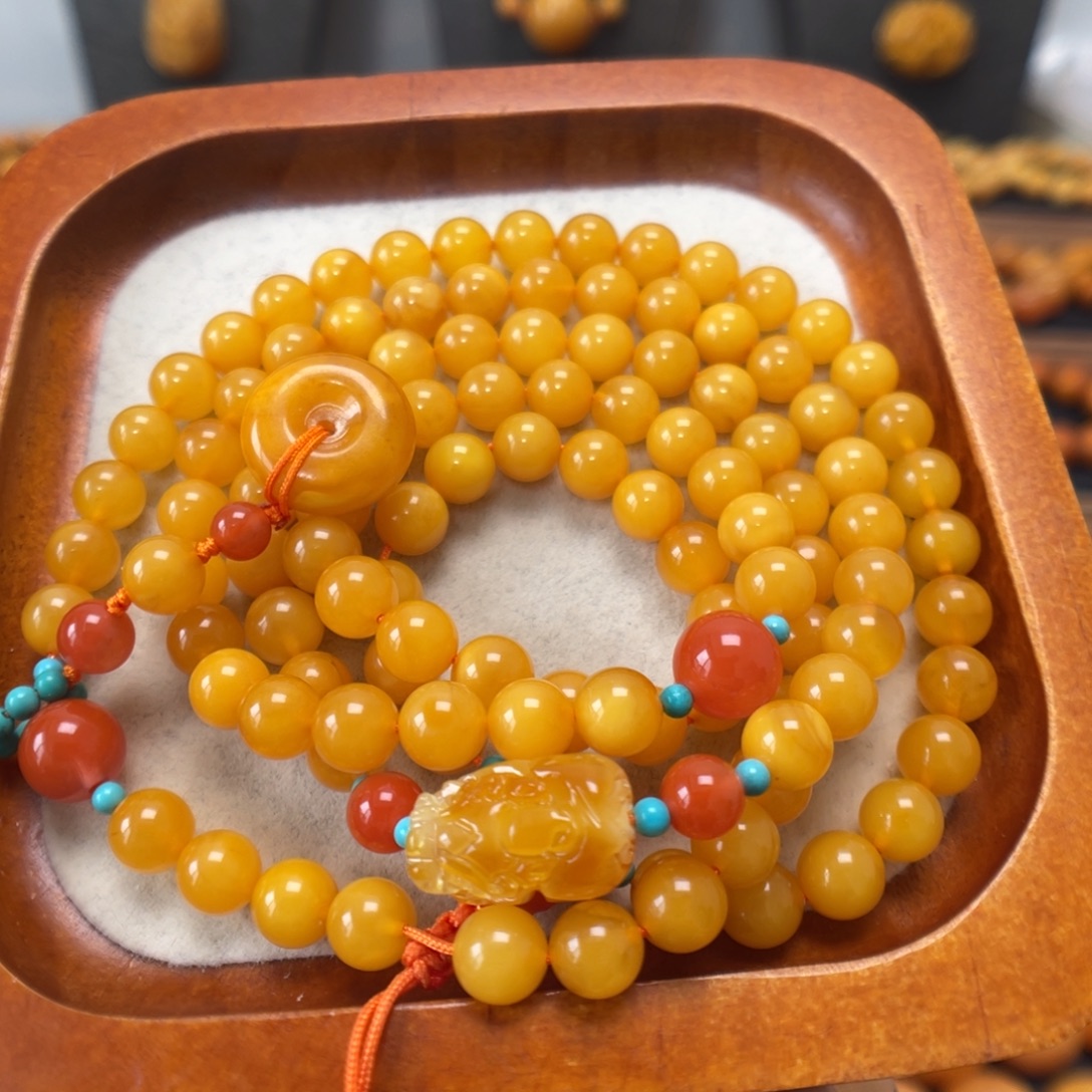 蜜蜡未镶嵌手串蜜蜡