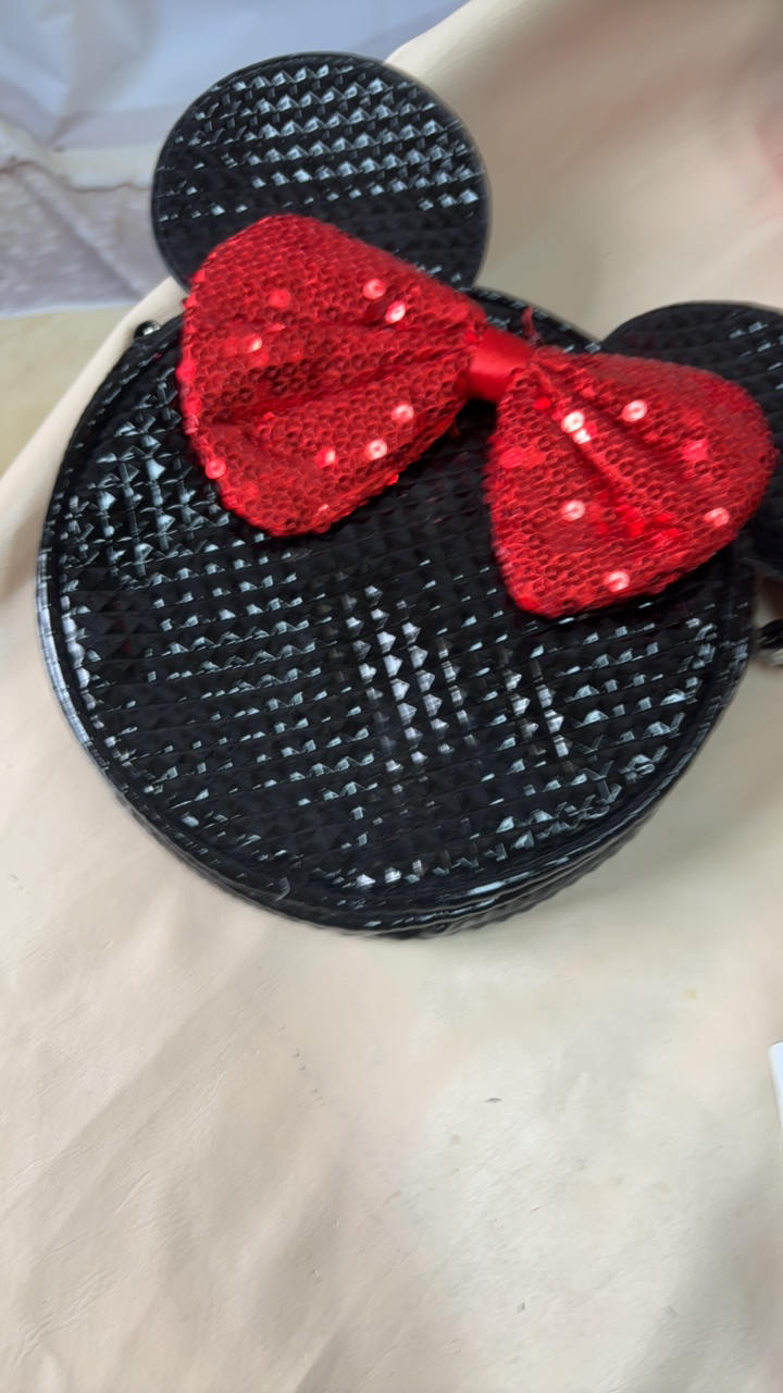 兔耳朵黑色蝴蝶结女2024公主风发饰饰品宝宝发圈头饰