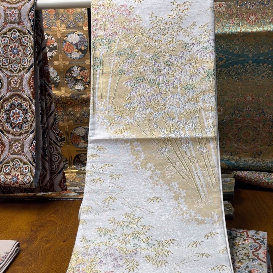 织绣全新捻银竹子