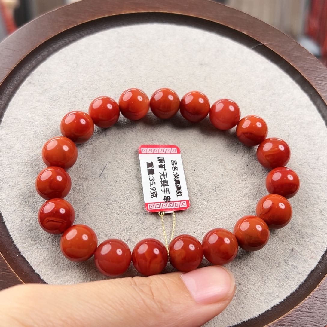 南红玛瑙手串未镶嵌