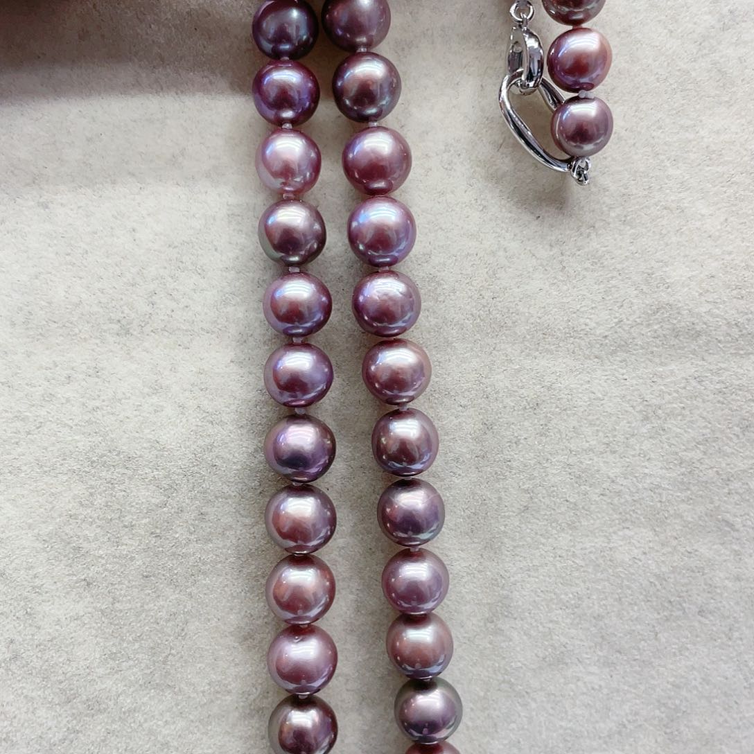 淡水珍珠颈饰银S925镶嵌