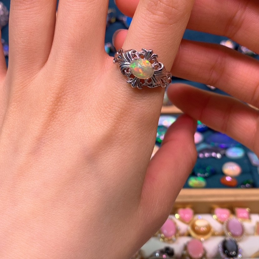 【闪购商品】欧泊戒指款式银S925镶嵌