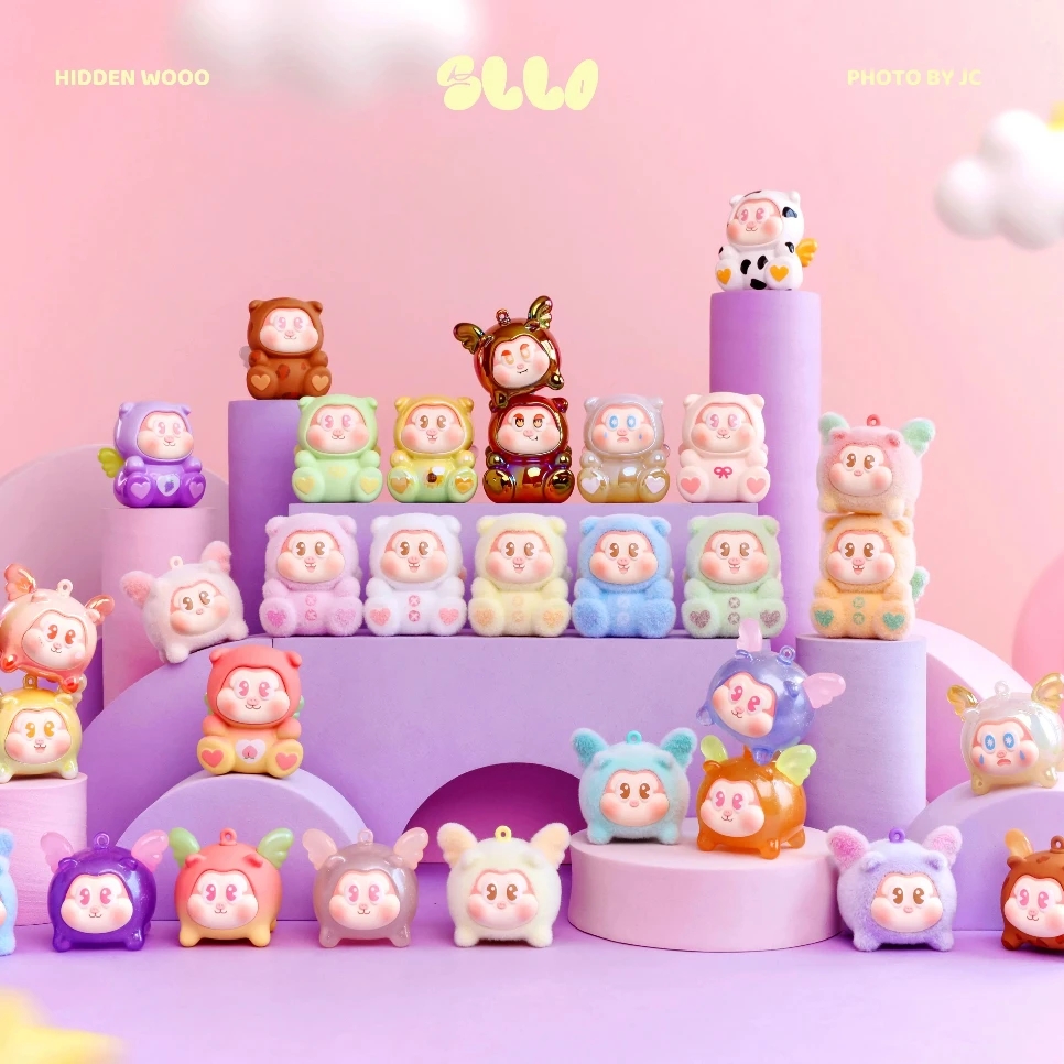 【拆盒】THE SLLO飞天小猪系列迷你盲盒潮玩可爱摆件手办