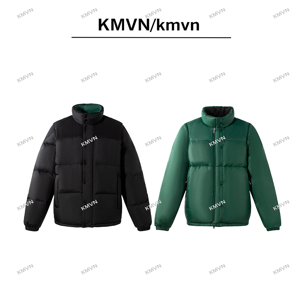 【落霞】25冬季新款可拆卸马甲双面穿90白鸭绒高充绒轻薄羽绒服