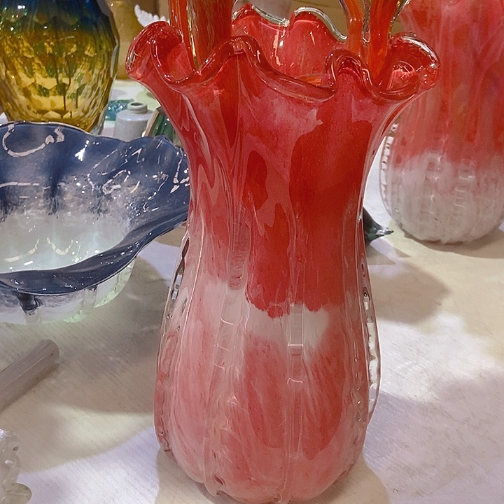 琉璃琉璃花瓶高31口15