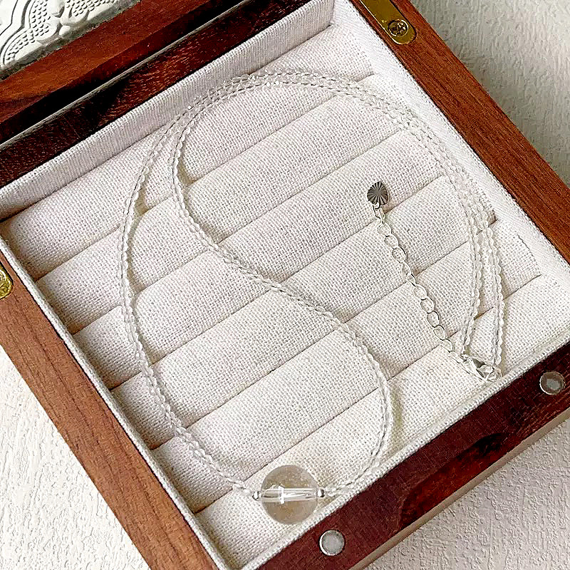 海蓝宝石（处理）天然圆珠串珠晶石菲翠虎眼石锁骨链项链 