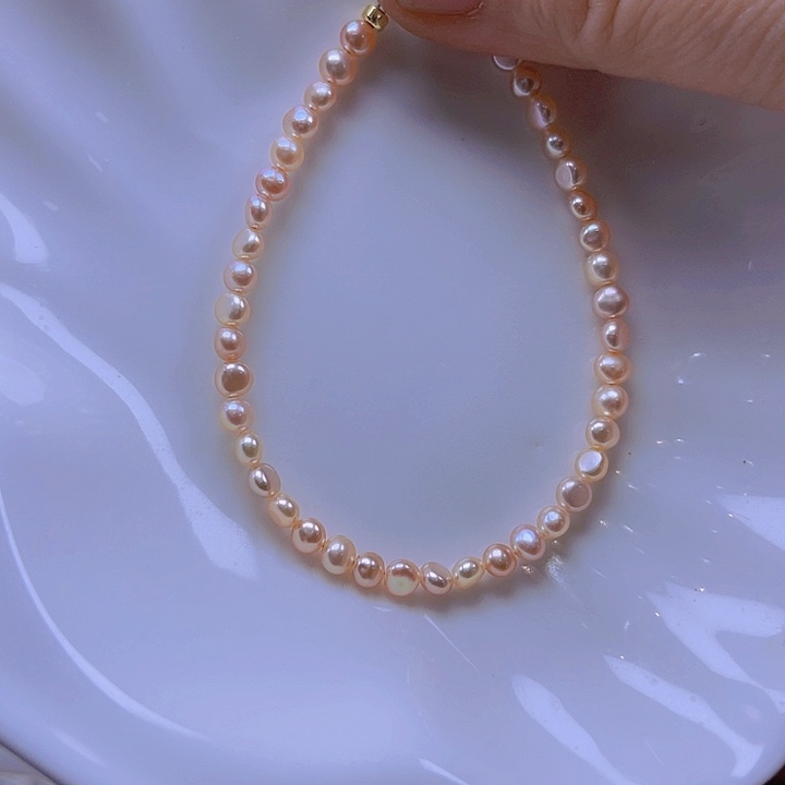 淡水珍珠手绳合金