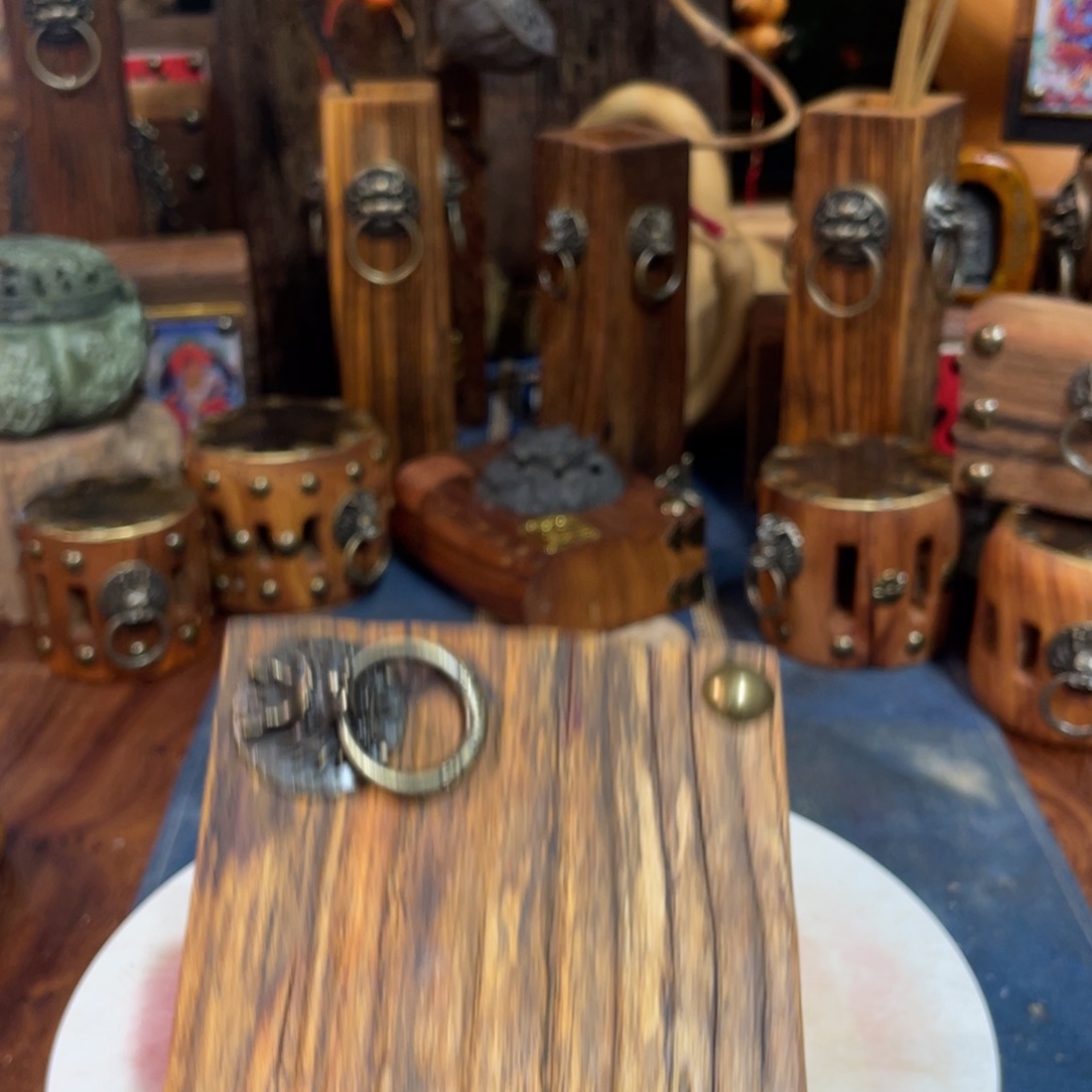 落***！榆木老榆木茶杯垫