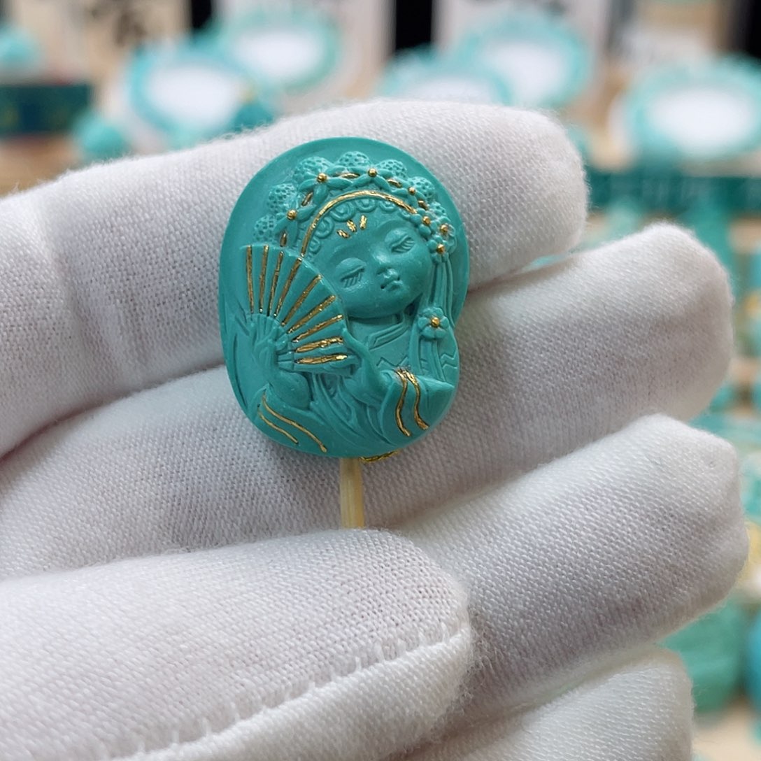 绿松石珠宝奇石未镶嵌