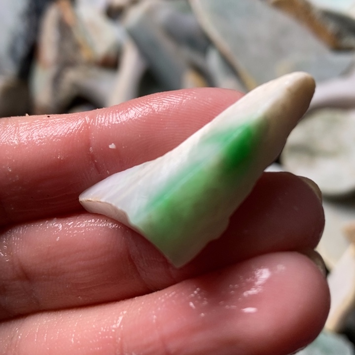 翡翠颈饰未镶嵌天然翡翠