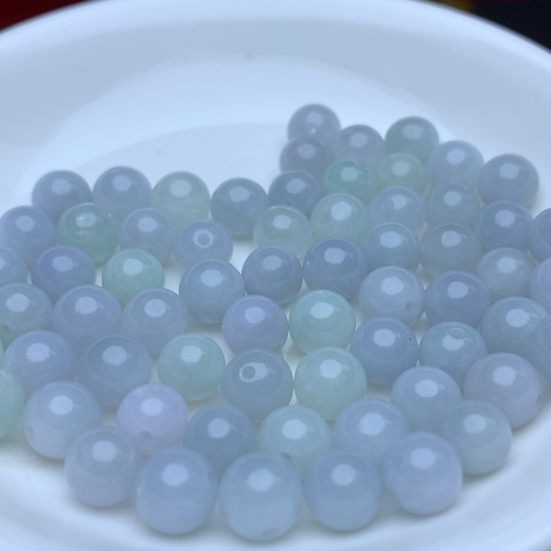 【闪购商品】翡翠手链未镶嵌卡7.8冰淡紫25个