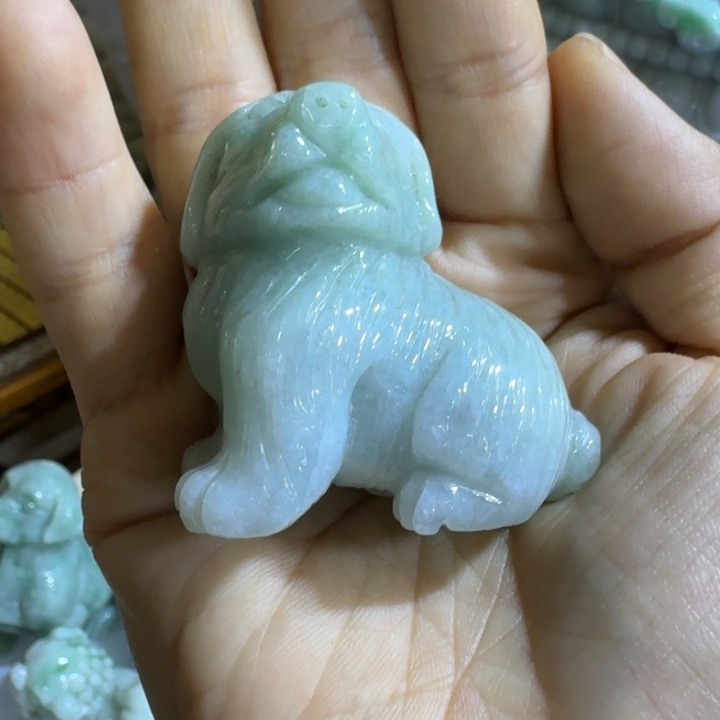 红***轩翡翠未镶嵌把件财运旺旺