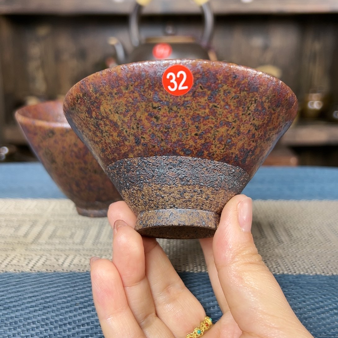 纯手工紫金色斗笠杯