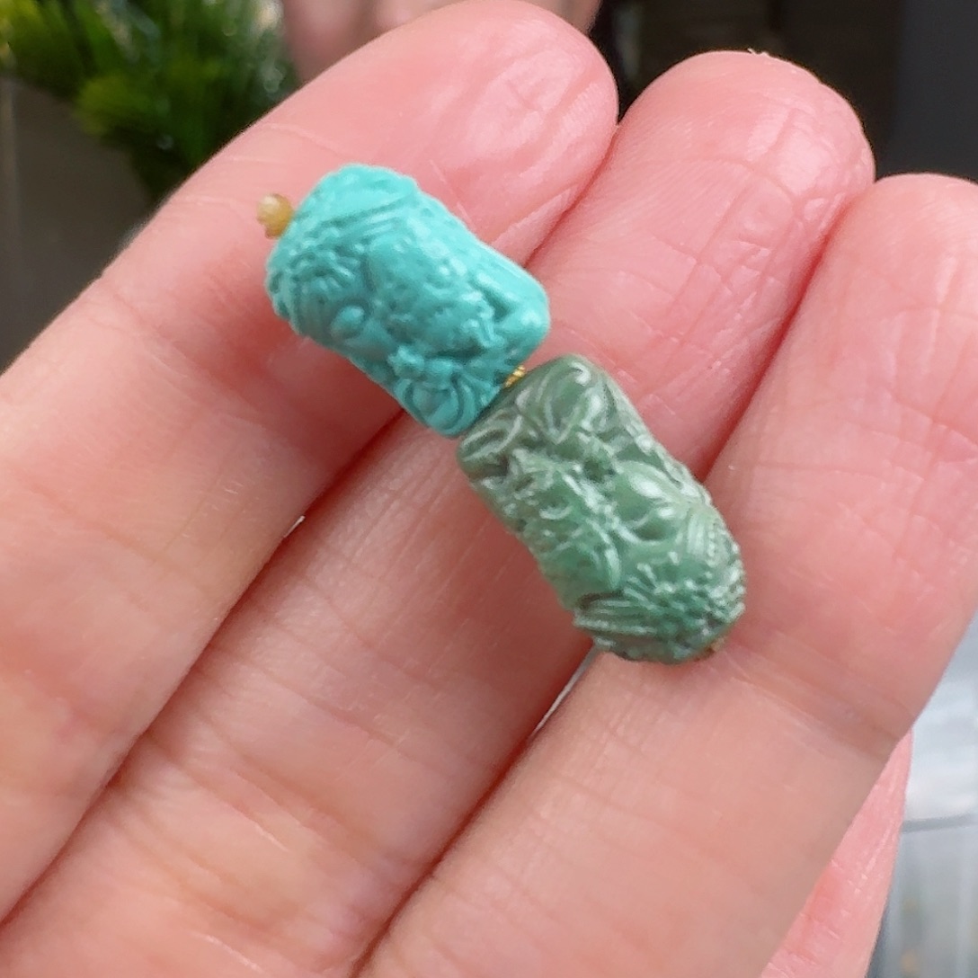 绿松石珠宝奇石未镶嵌