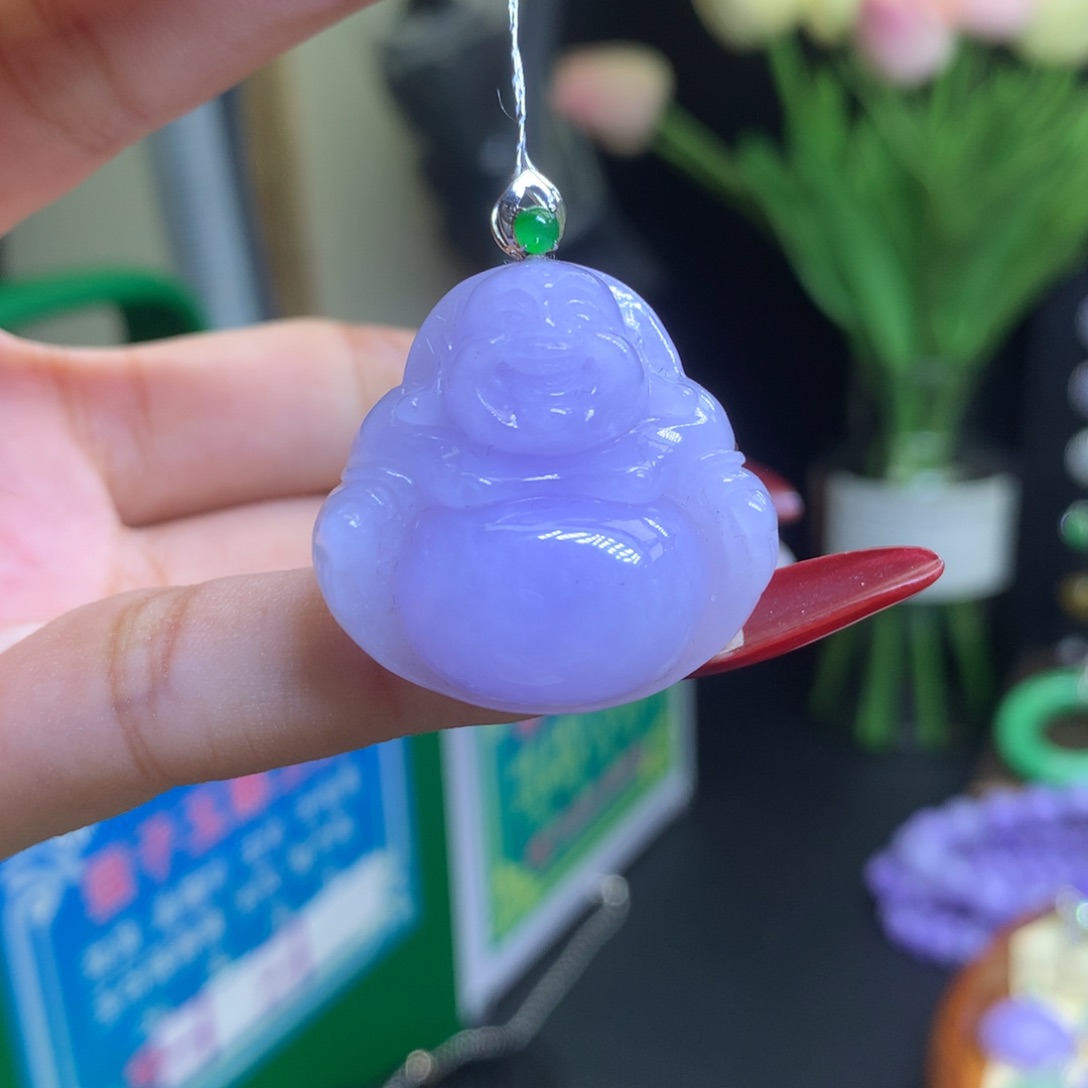 翡翠颈饰18K金镶嵌天然