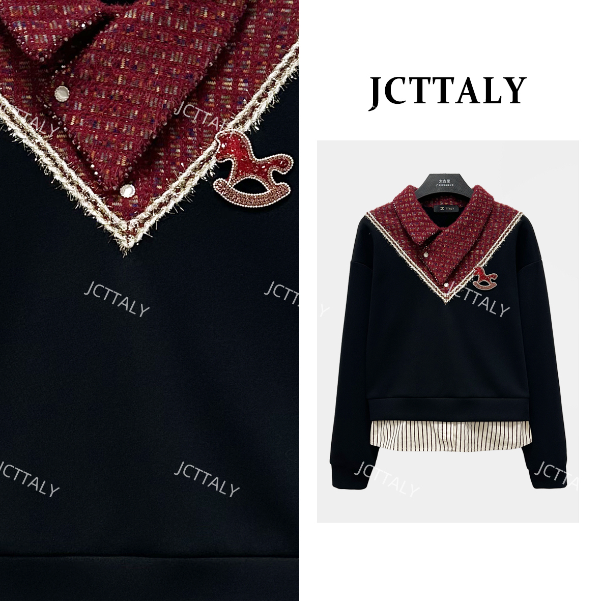 【宠粉价】设计师款时尚轻奢高级百搭休闲卫衣NH-Q0959