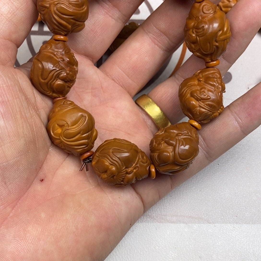橄榄核手串/手链橄榄核橄榄核雕刻强