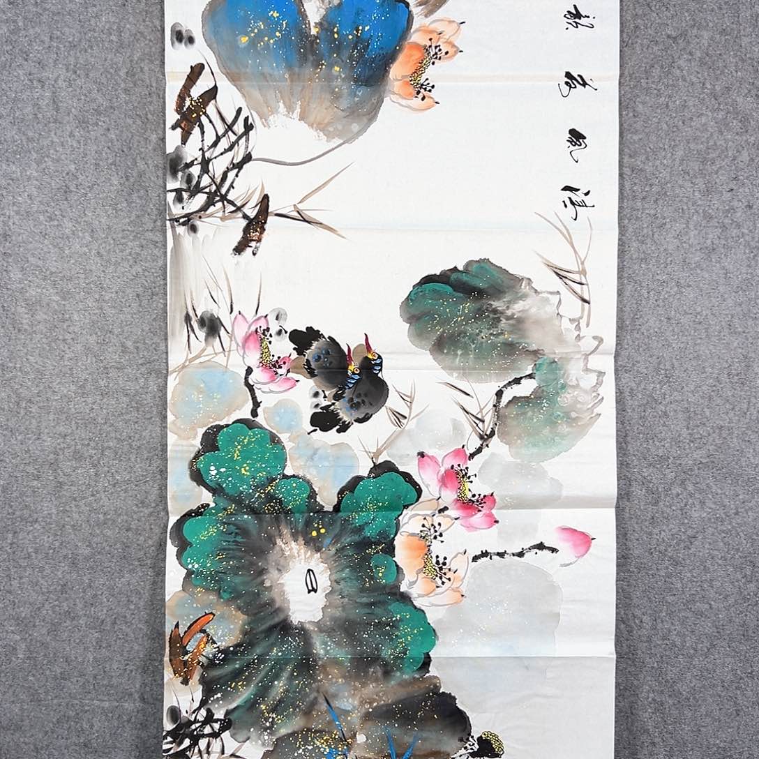 国画352 牡丹等植物生长于这里生长环境