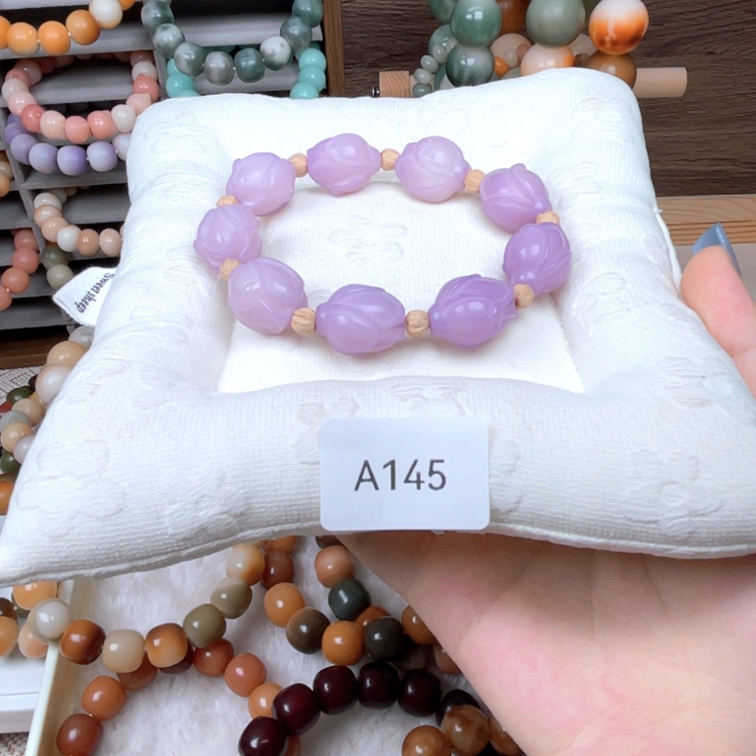 菩提根/象牙果吊坠霓**衣瑕A145荷花13mm一串