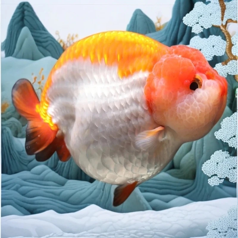 兰寿金鱼水族宠物鱼无开箱视频不售后【直播间专用，乱拍发饲料】