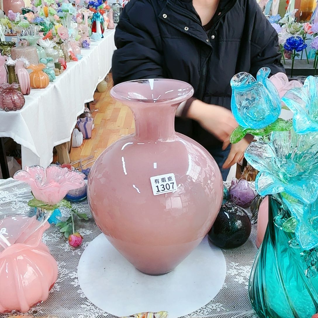 用***7瑕疵福利不退不换琉璃花瓶艺术品