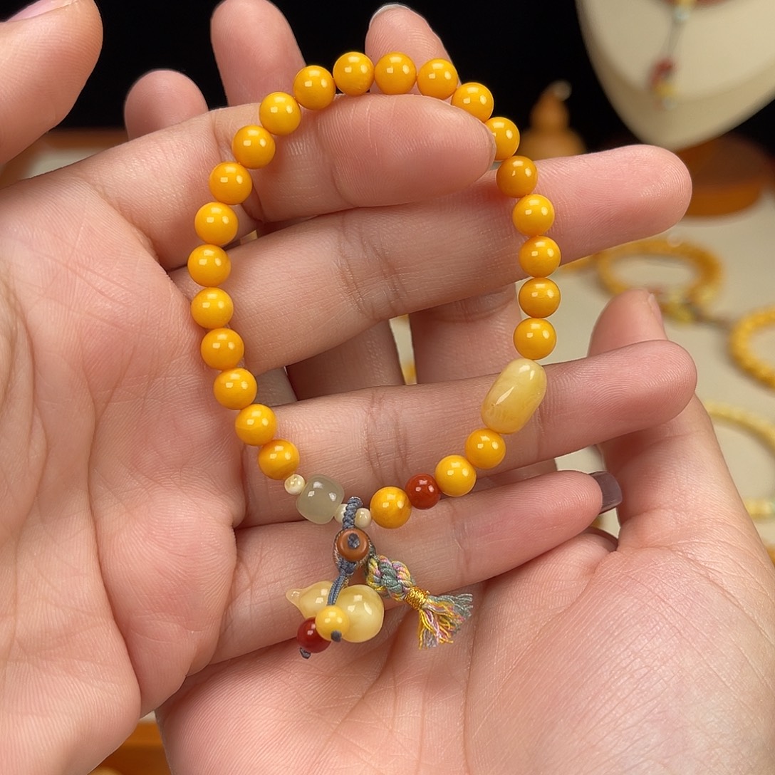 蜜蜡未镶嵌手链蜜蜡