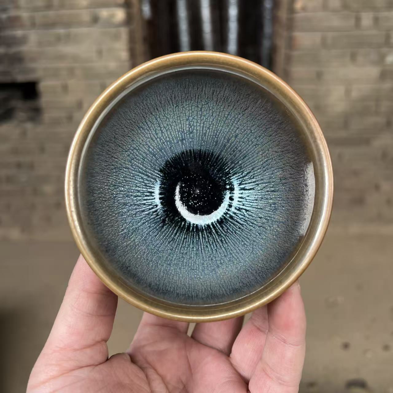 建盏主人杯【银毫】官方指定溯源证书 专用茶具 电烧