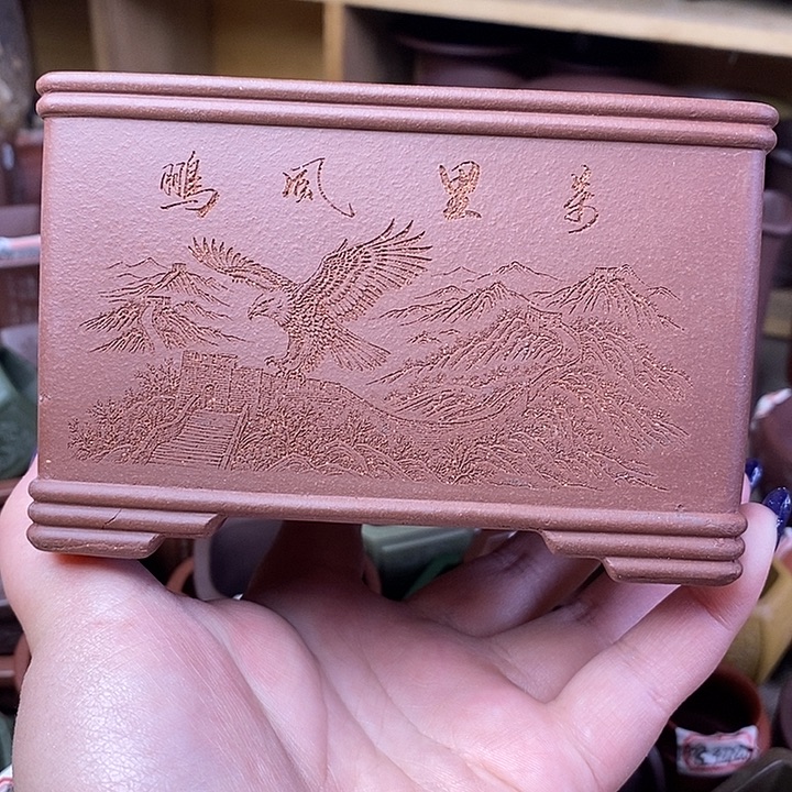 琉璃手工艺品宜兴紫砂精品花盆